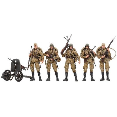 WWII Soviet Infantry Set of 5 | Joy Toy Action figures