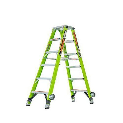  Little Giant Ladder Systems 6' 375lb ANSI Type IAA rated Double-Sided Ladder Apple Green 