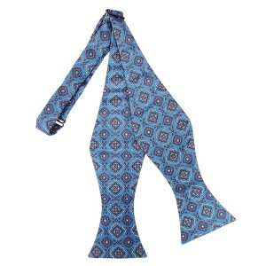 Men's Geometric Printed Design 2.75" x 4.75" Adjustable 16" - 21" Self-Tie Bow Tie - 1 of 4