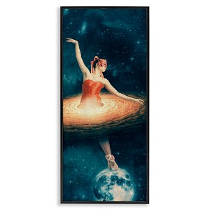 Stupell Industries Dancing Ballerina Surreal Nebula Dress, 13" x 30" - 1 of 4