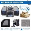 LAOTIES Pet Carrier Backpack for Cats And Small Dogs,Large Travel Backpack with Cushion Support And Ventilated Design - 4 of 4