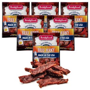 Bridgford Sweet Baby Ray’s Beef Jerky Original 3.25 oz - Healthy High Protein Beef Jerky for Your Dietary Preferences & On-the-Go Snacking - 1 of 4