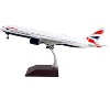 Boeing 777-200ER Commercial Aircraft White with Striped Tail "Gemini 200" Series 1/200 Diecast Model Airplane by GeminiJets - 2 of 4
