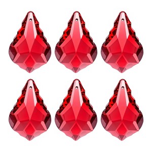 Unique Bargains Hanging Ornament DIY Craft K9 Crystal Pendant Teardrop beads 6 Pcs - 1 of 4