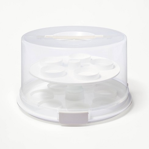 Mini Durable Round Clear Acrylic Cake Disc Essentials Kit