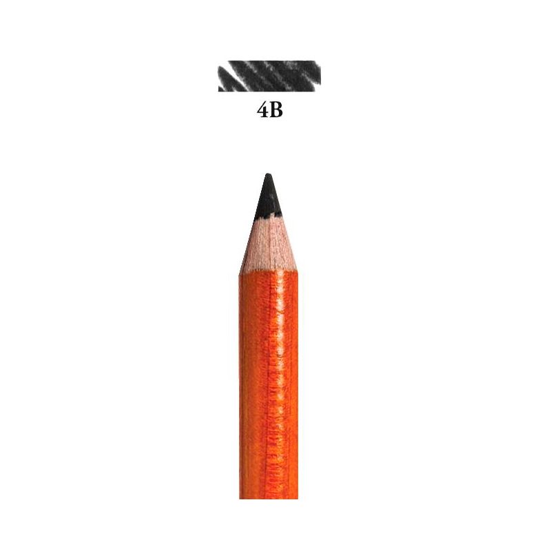 General's Extra Smooth Top Quality Charcoal Pencils, 4B Tip, Black, Pack of 12, 3 of 4