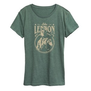 Women's - John Lennon - Vintage Guitar Short Sleeve Graphic T-Shirt - 1 of 4