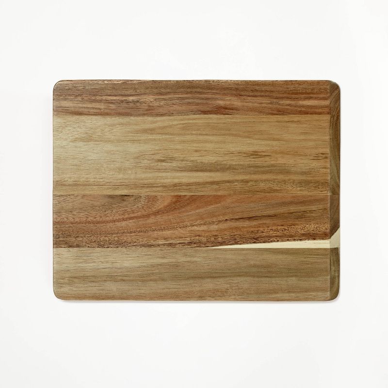 10&#34;x13&#34; Reversible Acacia Wood Cutting Board Natural - Figmint&#8482;, 4 of 6