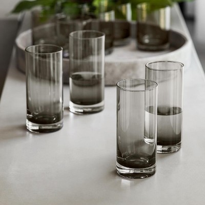 Togas Riordan Grey/Violet Set of 2 glasses for drinks