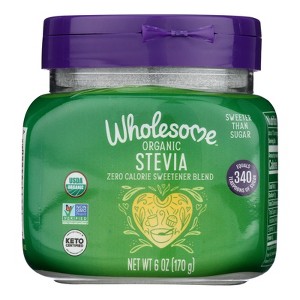 Wholesome! Organic Stevia Jar - Case of 6 - 6 oz - 1 of 2