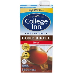 College Inn Gluten Free Bone Broth Beef - 32oz - 1 of 4