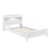 YOOCOZZ Twin Pine Wood Bed with Bookcase Headboard and LED Motion Sensor Light - 3 of 4