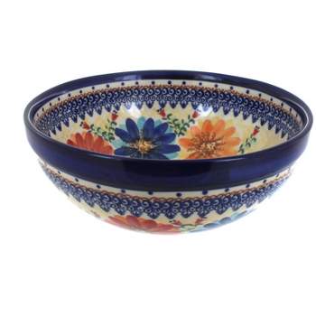 Blue Rose Polish Pottery 76 Vena Small Serving Bowl