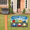 Big Dot of Happiness Cars, Trains, and Airplanes - Transportation Birthday Party Yard Sign Lawn Decorations - Happy Birthday Party Yardy Sign - 2 of 4