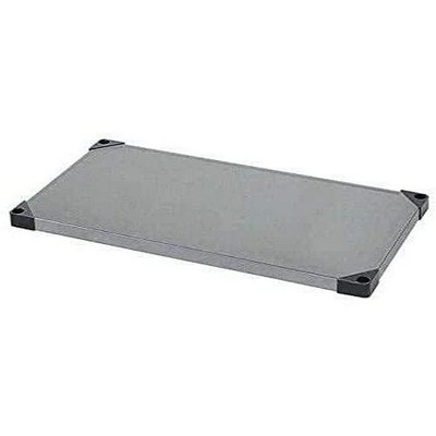 Quantum Storage Systems Shelf, Solid, 48"W X 21"D, 300 - 600 Lb. Capacity, Double Hemmed Perimeter With Marine Edge, 18 Gauge, Galvanized Steel, Nsf