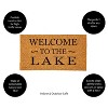Evergreen 16 x 28 Inches Welcome to The Lake Door Mat | Non-Slip Rubber Backing | Dirt catching Natural Coir | Indoor and Outdoor Home Decor - 4 of 4