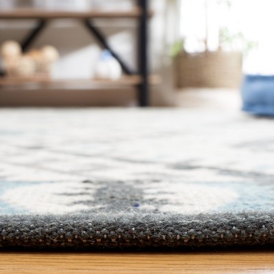 Bohemian Ivory 8' x 10' Hand-Woven Wool & Cotton Area Rug