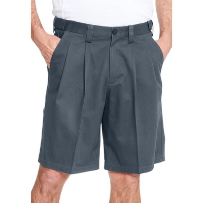 KingSize Men's Big & Tall Tall Wrinkle-Free Expandable Waist Pleat Front Shorts
