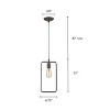 Chloe Lighting Ironclad Industrial-Style 1 Light Rubbed Bronze Ceiling Mini Pendant 7" Wide - 4 of 4