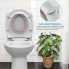 Coucheta Elongated Toilet Seat with Built-In Potty Training Seat for Adult/Child, Soft Quiet Close, Non-Slip, Magnetic Kids Seat & Cover, - 2 of 4