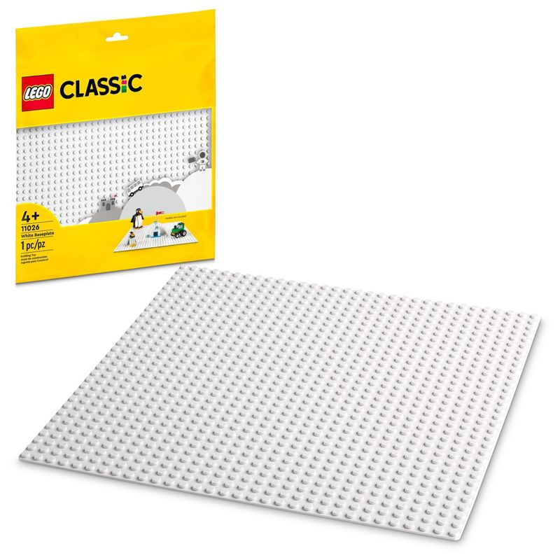 LEGO Classic White Baseplate 11026 Building Kit, 1 of 7