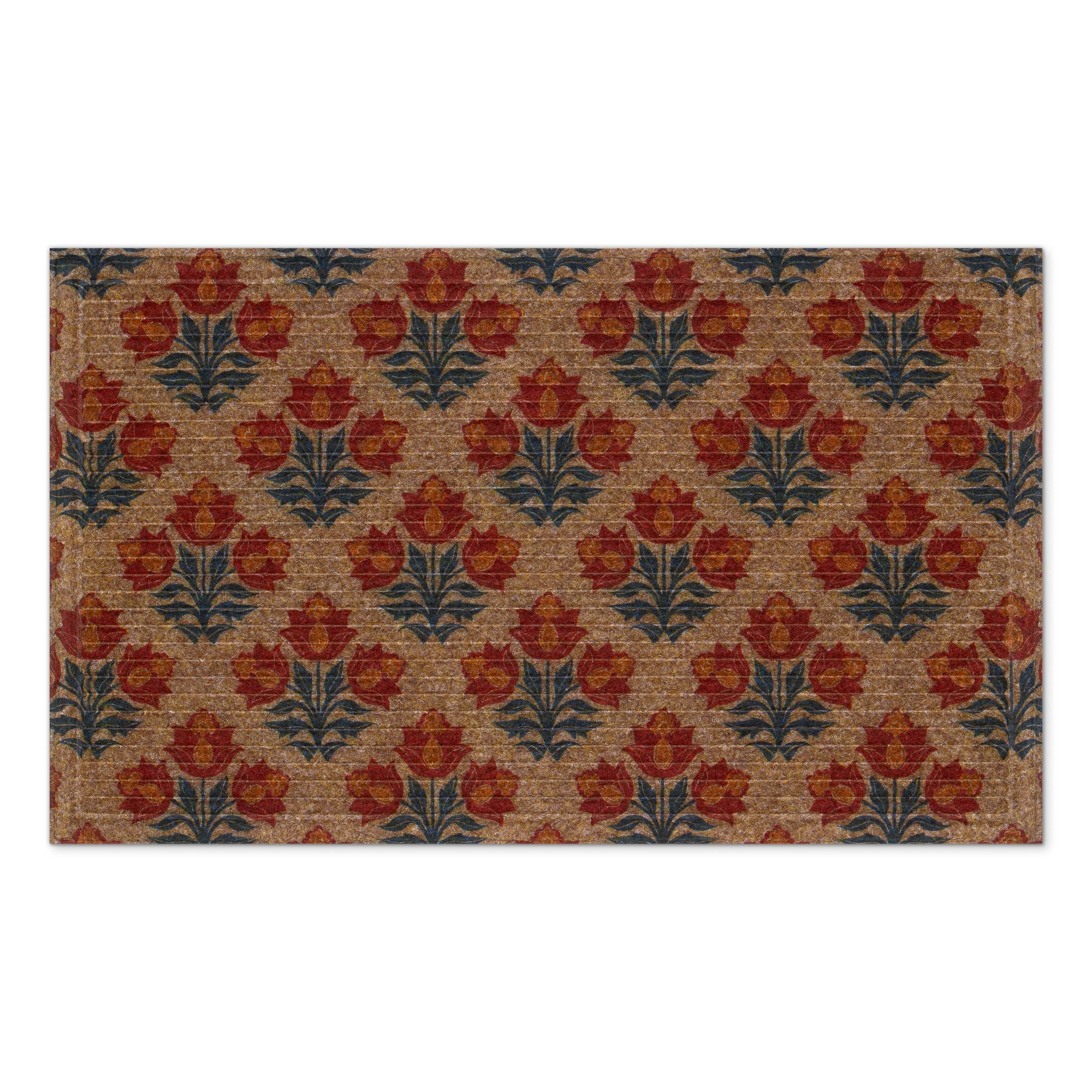 Apache Mills Naturelles Indian Floral Door Mat