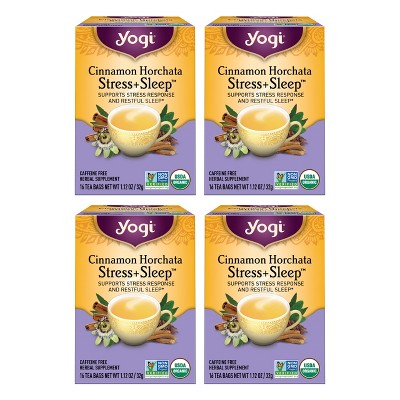 Yogi Tea - Cinnamon Horchata Stress + Sleep -  64 ct, 4 Pack