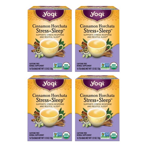 Yogi Tea - Cinnamon Horchata Stress + Sleep -  64 ct, 4 Pack - image 1 of 4