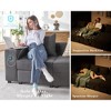 AMERLIFE Loveseat Sofa with USB Ports, Cup Holders & Hidden Storage, Modular Sectional Couch(Gray) - 3 of 4