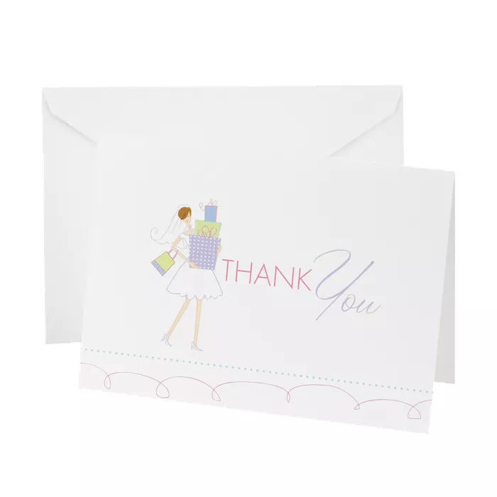 Tips for Organizing a Virtual Wedding Shower, Bridal Shower Thank You Cards