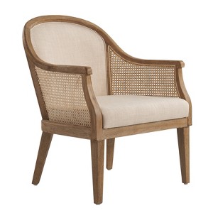 Gordon  Farmhouse Rattan Solid Wood Armchair| HULALA HOME - 1 of 4