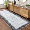 Large Modern Area Rug,Washable Non-Slip Low Pile Foldable Carpet for Living Room Bedroom Playroom Home Office,Distressed Contemporary Rug - 2 of 4