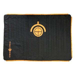 Disc-O-Bed Multifunctional Blanket with Snap Fasteners and Cozy Fleece Interior for Indoors, Picnic, and Outdoor Camping, Black - 1 of 4