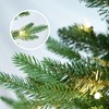 NAYSAYE Christmas Tree Stand 4FT Green PVC PE Tree 919 Tips Hinged with Metal Stand for Christmas Decorations, Green, 33"*48"*9.02" - 3 of 4