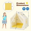 Costway Large Play Tent  Kids & Toddlers Playhouse with Washable Cotton Mat, Star Lights - 3 of 4