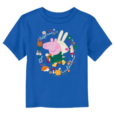 Toddler's Peppa Pig Rebecca Hug Embroidery T-shirt : Target