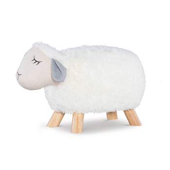 Hillier White Sheep Kids' Accent Stool - Powell