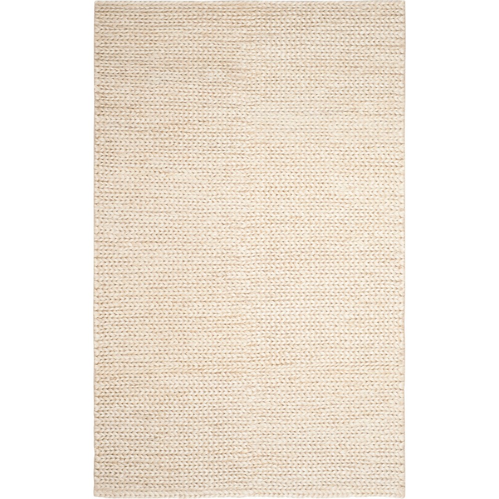 6'x9' Carlene Solid Woven Rug Ivory - Safavieh