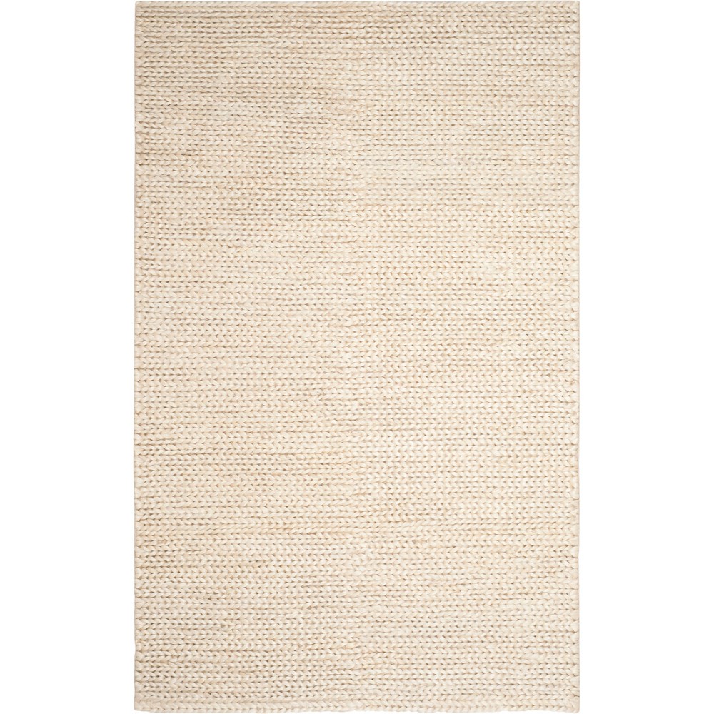 5'x8' Carlene Solid Woven Rug Ivory - Safavieh