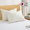 Puredown Set of 2 Natural Organic Cotton 50% Down Pillows Made in Japan - 2 of 4