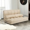 Costway Foldable Floor Sofa Bed 6-Position Adjustable Lounge Couch with 2 Pillows Blue\Beige\Grey\Black - image 2 of 4