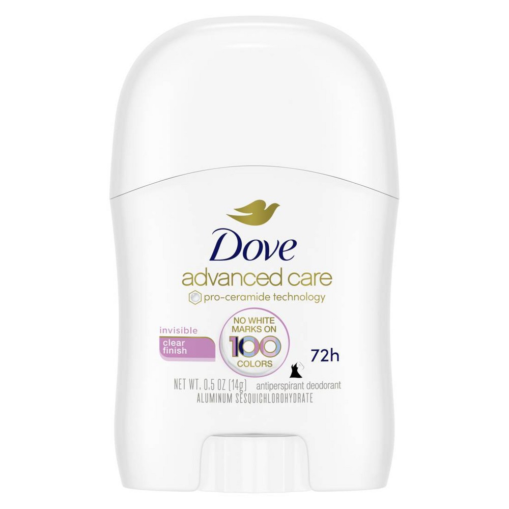 Photos - Deodorant Dove Beauty Advanced Care Clear Finish Invisible Antiperspirant & Mini  Stick - Travel Size - 0.5oz 