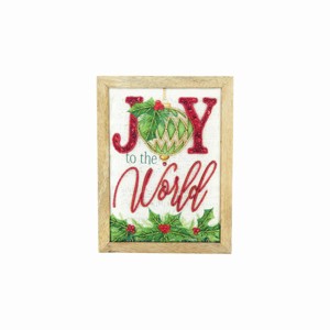 Gallerie II Embellished Joy/World Shelf Sitter Block - 1 of 3