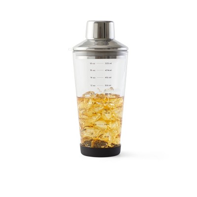 Houdini Boston Cocktail Shaker, 24 Ounce, Stainless Steel/Glass