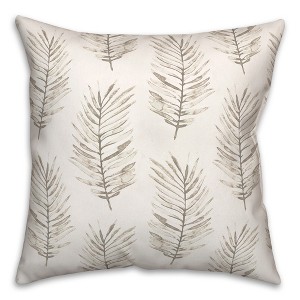 Creative Products White Fern Pattern 18x18 Indoor / Outdoor Pillow - 1 of 4