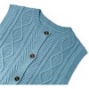 Clearlove Kid Girls Sweater Vest Sleeveless Button Down Knit Cardigan School Uniform Sweater Vest Top - 3 of 4