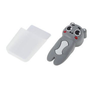 Unique Bargains Door Stop Cartoon Bears Door Stopper with Storage Box Silicone 3.62"x1.65"x1.06" 1 Pc - 1 of 4