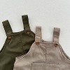 MyKids-USA New Arrival Summer Baby Kids Solid Color Cotton Overalls - 4 of 4