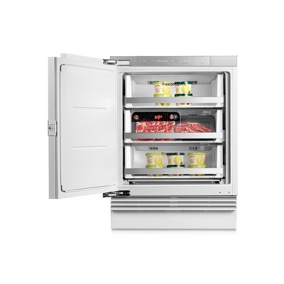 Ca'Lefort 24 Inch Panel Ready Built In, Undercounter Compact Freezer with 3 Drawers, Door-on-Door  for Integrated Use