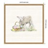 Amanti Art Farmhouse Easter I Lamb by Tara Reed Canvas Wall Art Print Framed 22 x 22-in. - 4 of 4